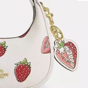 🍓NWT🍓Coach Strawberry Bag Charm W/ Coach Dustbag
